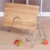 1pc Stainless Steel Cutting Board Storage Rack